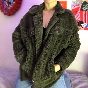 Cozy green coat